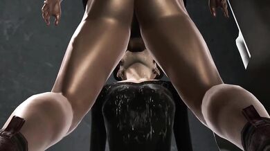 Cute Asian girl swallows big black cock in public toilet cum drinking piss