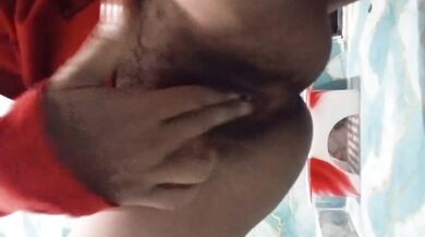 Asian Milf begging for anal fingering her dripping pussy alone