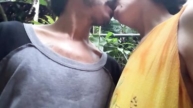 4k Sunrise public fuck outside Milf's saggy tits dripping with cum big bushy brown cock