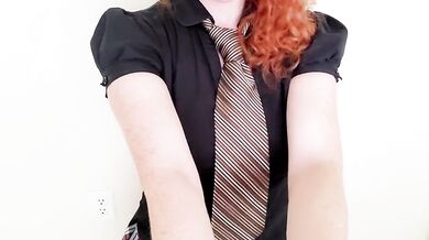 Teacher gets ruined by student’s jerk off instructions british schoolgirl solo cumshot