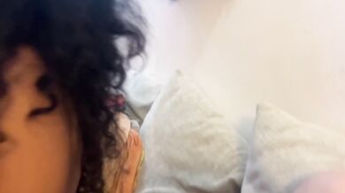 Hot wifey POV first time cuckold moaning with tease and orgasm face
