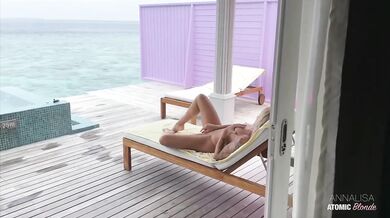 Blonde Hotwife Uses Poolside Room Service to Get Roughly Fucked