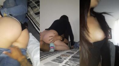 Latina ruined asian friend fucks her in 4K
