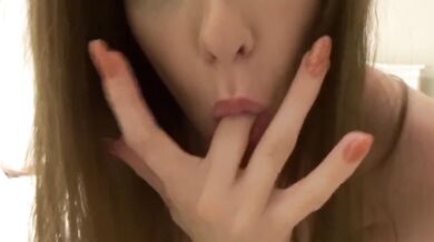Busted naughty teen fishnets solo shows tiny teen hole glistening