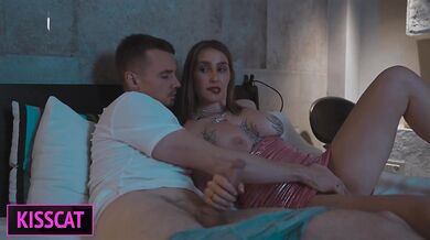 Step sis shared bed wants more than handjob after party rough missionary fuck
