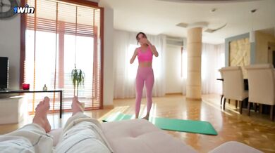 My Stepsister Yoga Pants Wet Stretched Caught Jerking Off