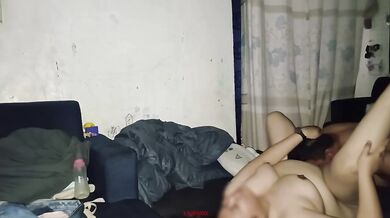 Filipina milf tongue fucks her chubby teen son raw sloppy