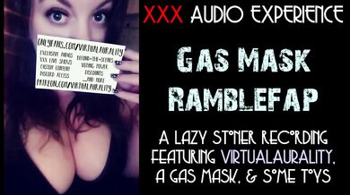 MILF Gas Mask Masturbation Sounds Destroyed British ASMR Audio Only