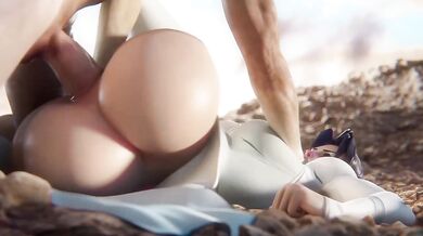 Anissa Invincible raw fucked on her big ass outdoors cosplaying comics