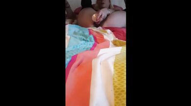 MILF milked alone with magic wand gushing orgasm