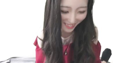 Korean girl brushes cock with toothbrush finger licks cum shot handjob POV