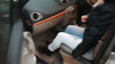 Public wetting in tight blue jeans then rewetting again later no toilets allowed