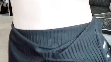 Teasing UK brunette masturbates with her huge natural tits