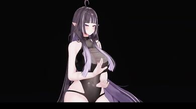 VTuber jumps nude outfit change MMD hentai rule 34 anime cosplay