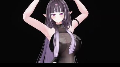 VTuber jumps nude outfit change MMD hentai rule 34 anime cosplay
