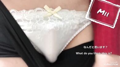 Japanese slut gets destroyed by dildo masturbation close up hairy pussy cumshot