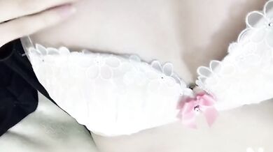 Petite Japanese girl wakes up horny and masturbates raw
