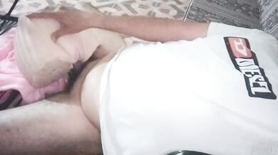 His massive cock blows a huge load all over her ass