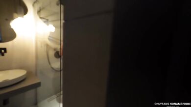 Stepmom begged for more after shower fucking and creampie blowjob