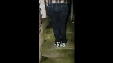 AliceWetting gets soaked in her jeans peeing in public compilation