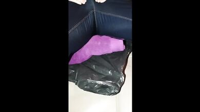AliceWetting gets soaked in her jeans peeing in public compilation