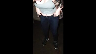 AliceWetting gets soaked in her jeans peeing in public compilation