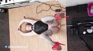 Anal Machine Fucks British Essex MILF in Wetlook Glasses