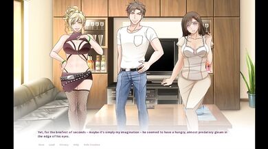 Swingers POV Wife kisses Asian milf cuckold husband groans