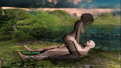 Horny Ebony Rides Dick In Public POV 3D Anime Bare Bikini