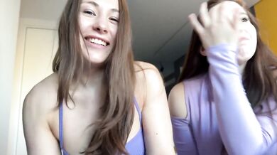 Stepbrother destroys us with his dick creampie threesome stepsis