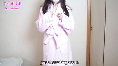 Bare under robe no bra no panties stiff nipples solo tease