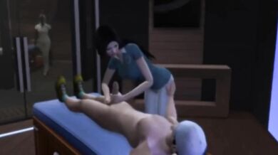 Thai girl ruins sims with juicy happy ending massage