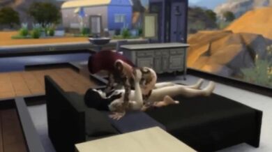 Thai tattooed teen pounded in Sims hardcore 3D fuckfest