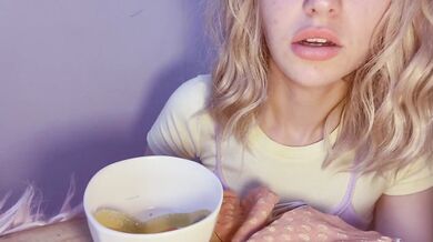 Giantess gobbles blonde Brit in candybox vore 10 min HD