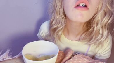 Giantess gobbles blonde Brit in candybox vore 10 min HD