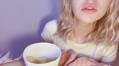 Giantess gobbles blonde Brit in candybox vore 10 min HD