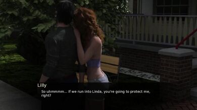 Anime POV house party sex game with horny girls in 3D hentai visual novel
