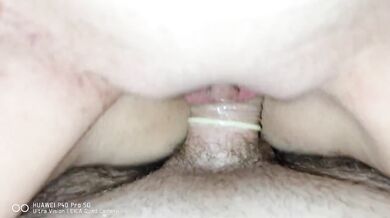 Blonde rides cock with condom till EL CAPITAN blows his load