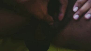 My chubby mommy’s big tits and cock get fucked hard on cam