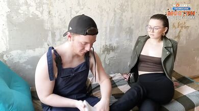 Wet cunt stuffed with sperm betrayed her hubby screwing worker