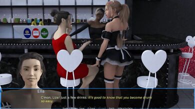 Lesbian moms destroy nightclub in hd erotic anime game