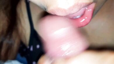 Pinay student destroyed by sensual edging blowjob cumshot deep in mouth