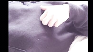 Morning nipple tweak Japanese sweat solo orgasm busty massage