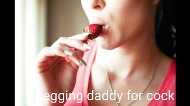 begging daddy for his cock while mommy fucks her big ass