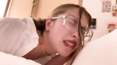 StepSister begs to get stuffed her dripping cunt raw doggy