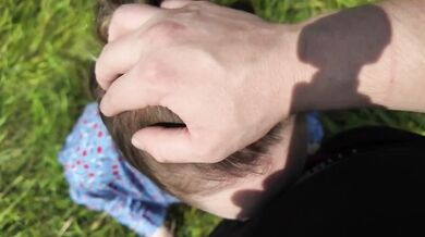 Rough Russian Milf milkmaid fucked hard in field POV