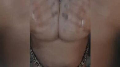 British BBW Joi begs for your cum on her massive natural tits