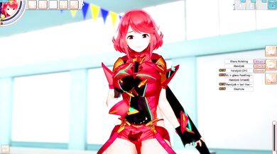 Pyra gets destroyed by cum hungry cocks while boobs get wrecked raw hentai game