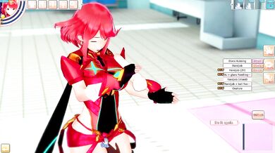 Pyra gets destroyed by cum hungry cocks while boobs get wrecked raw hentai game