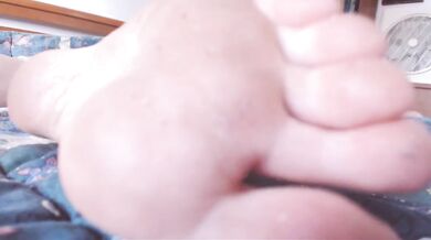 Your italian giantess crushes your dirty feet while you get shrunk into her sweaty soles